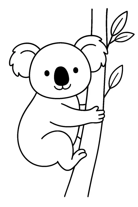Przytulanka z koalą — Drukuj PDF
