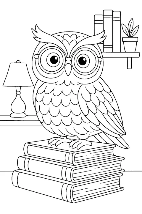 Sowa bibliotekarka — Drukuj PDF