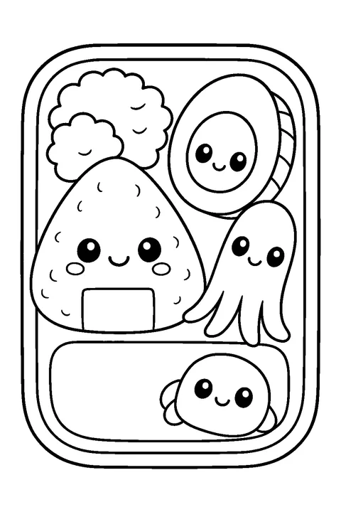 Przyjaciele z pudełka bento — Drukuj PDF
