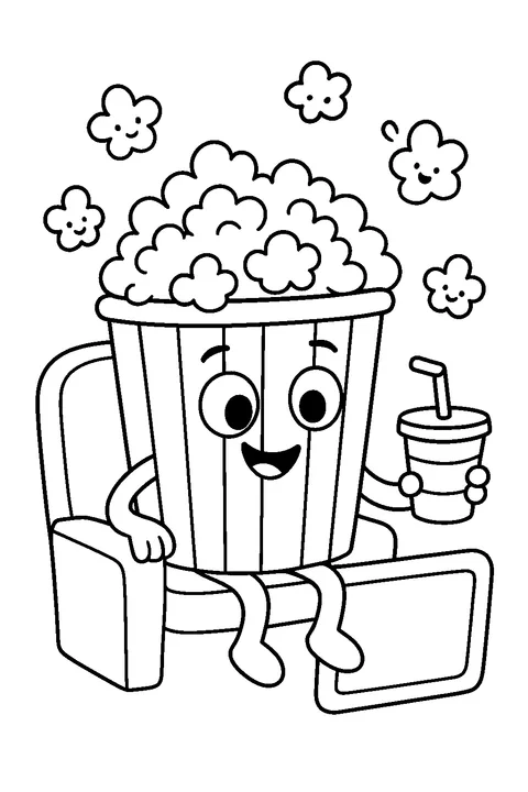 Popcorn w kinie — Drukuj PDF