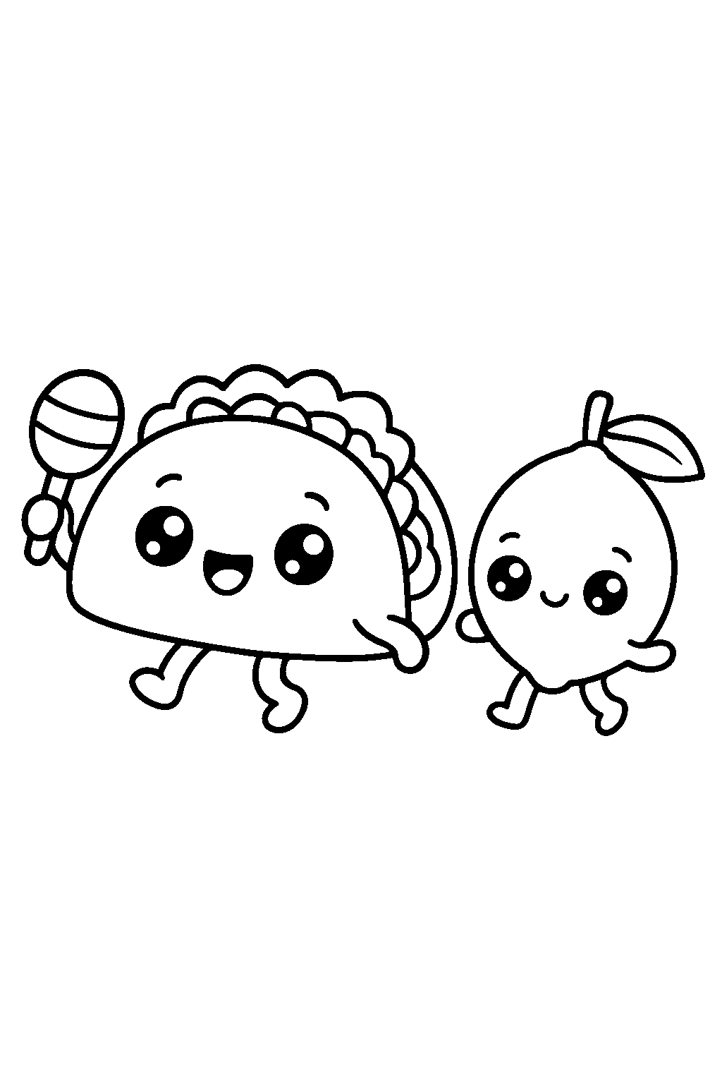 Taco fiesta — darmowa kolorowanka do druku