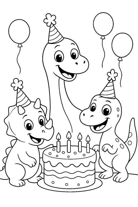 Urodziny dinozaura — Drukuj PDF