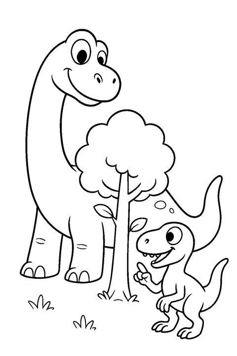 Dinozaury w chowanego — Drukuj PDF