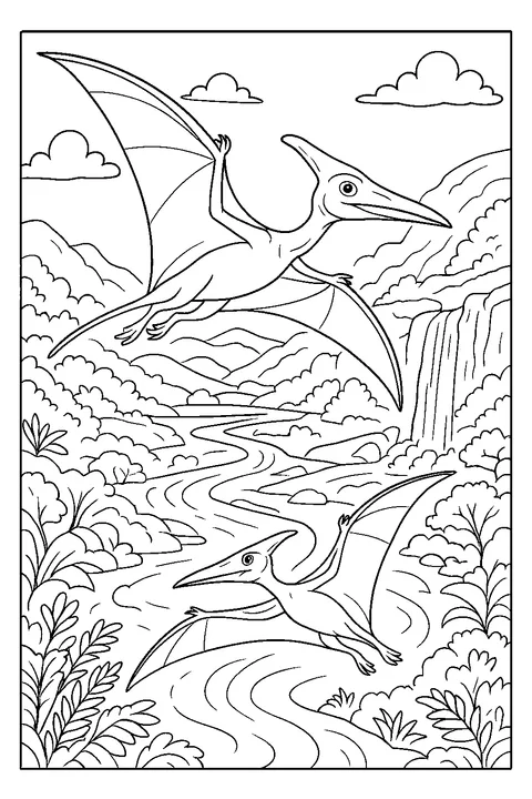 Pterodaktyle nad doliną — Drukuj PDF