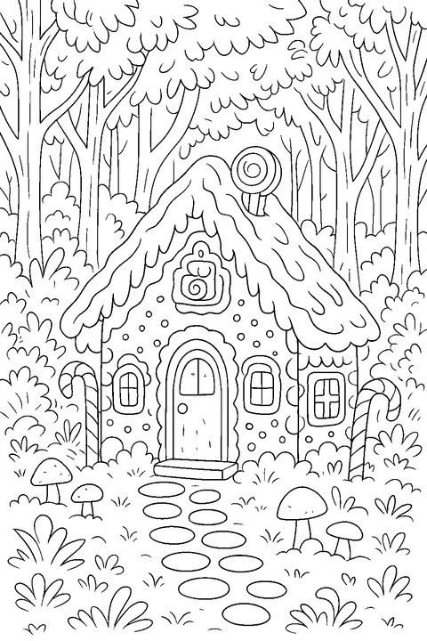 Cukierkowy domek — Drukuj PDF
