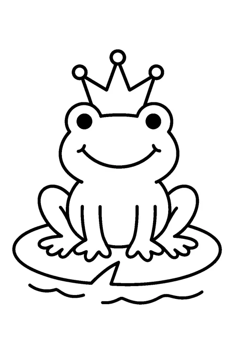 Żaba z koroną — Drukuj PDF