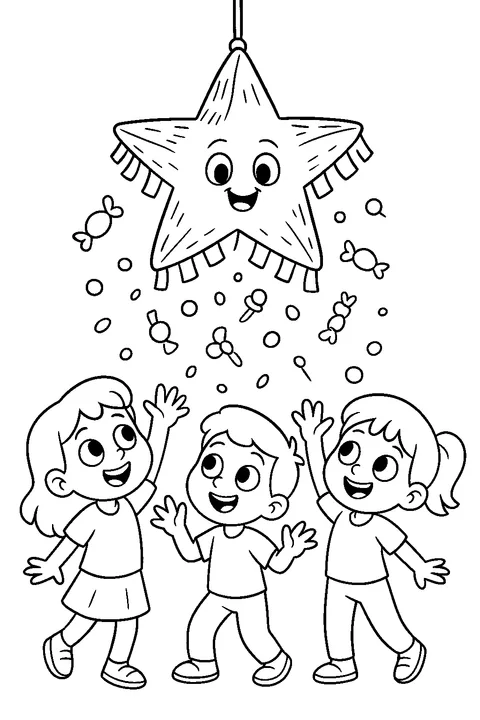 Piñata urodzinowa — Drukuj PDF
