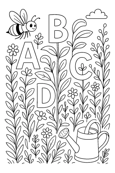 Ogród alfabetu — Drukuj PDF