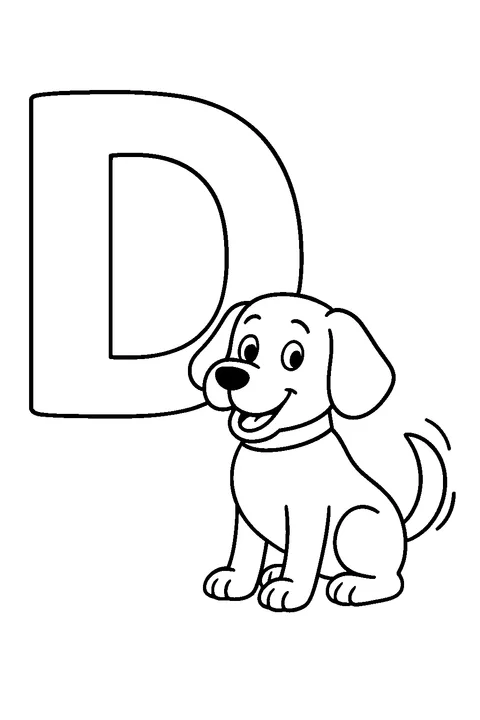 Litera D jak pies — Drukuj PDF
