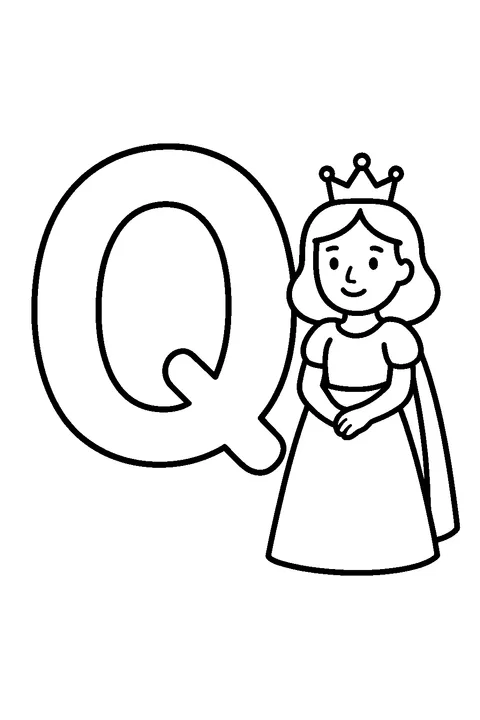 Litera Q jak królowa — Drukuj PDF