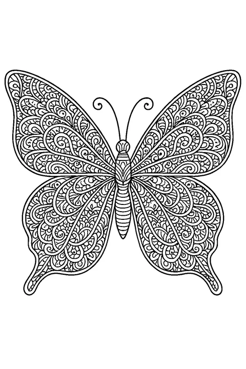 Motyl ozdobny — Drukuj PDF