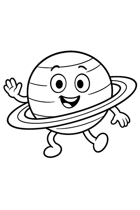 Saturn z hulą hula — Drukuj PDF