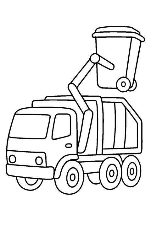 Śmieciarka w akcji — Drukuj PDF
